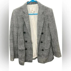 Rebecca taylor plaid puff sleeve blazer. Woman’s size 8.